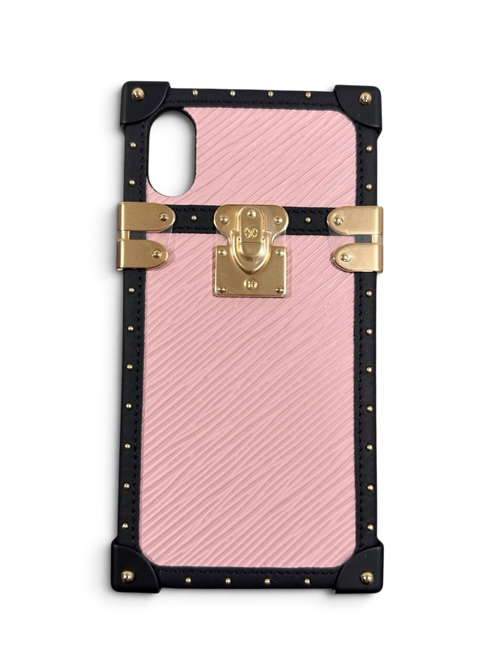 Louis Vuitton Pink Epi Leather & Gold Eye-Trunk iPhone X/Xs Case